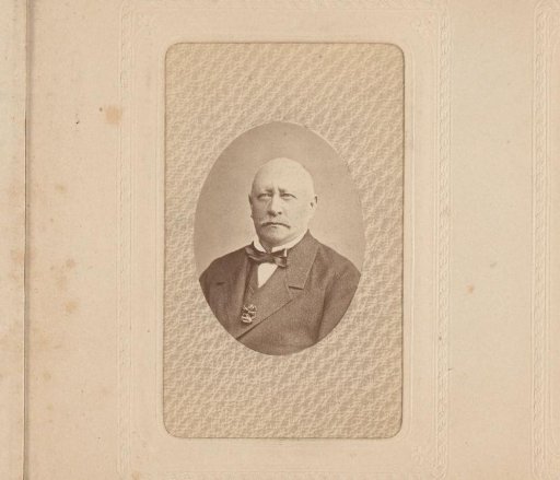 Portrait of a Man with Moustache and Bow Tie