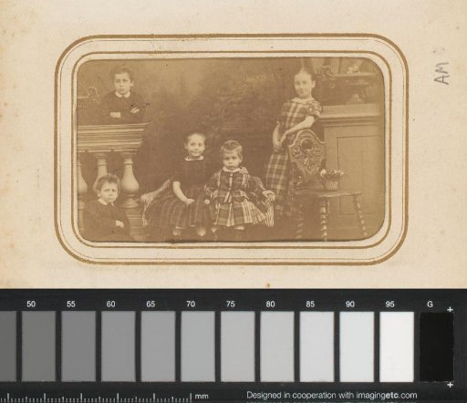 Group portrait with five children