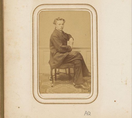 Portrait of a seated young man