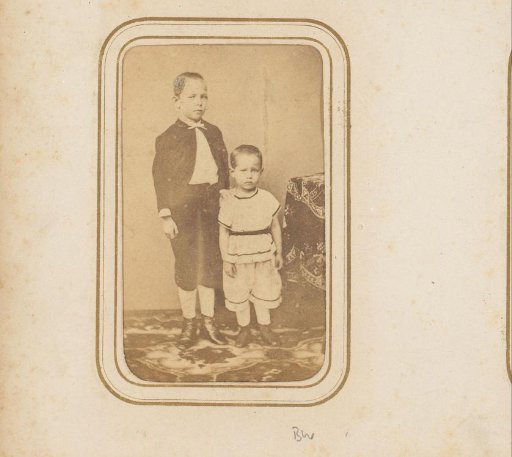 Portrait of two boys, designated as F.A.F. and F.H. de Bruine