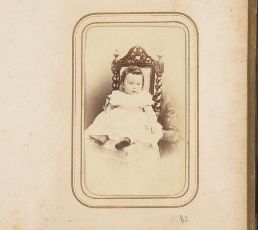 Portrait of a baby, designated as Louise