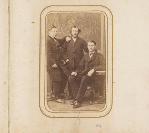 Group portrait with three men