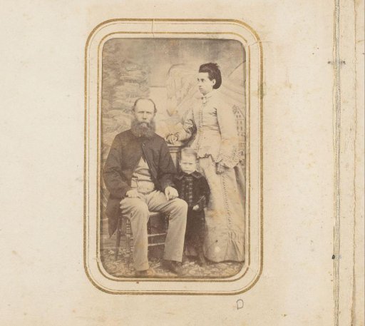 Group Portrait of a Father, Mother, and Child