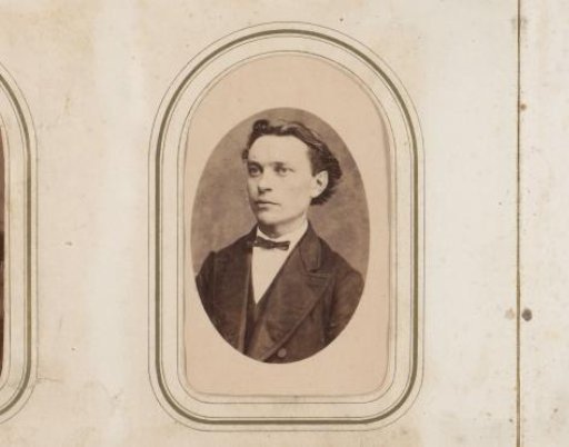 Portrait of a young man with a bow tie