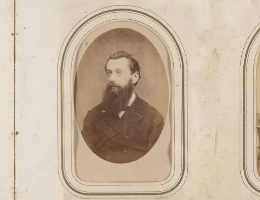 Portrait of a bearded man with spectacles