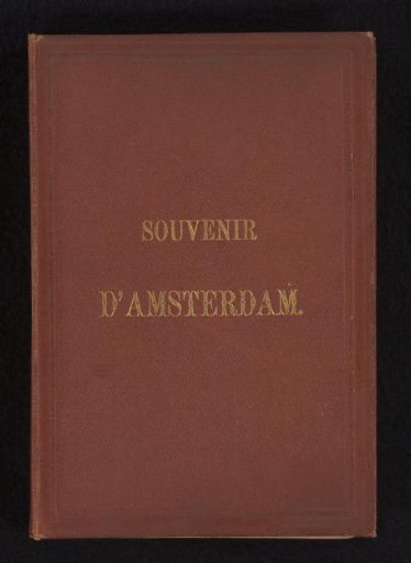 Leporello album with 12 photos of Amsterdam