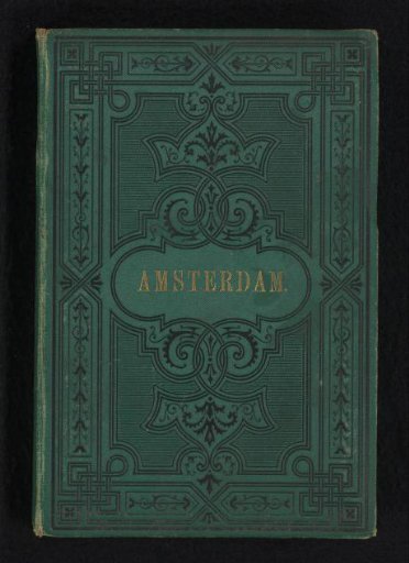 Leporello album with twelve city views of Amsterdam