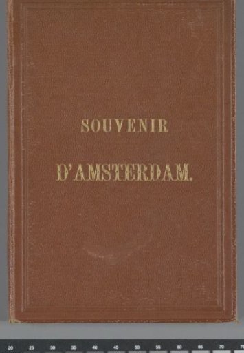 Leporello album with twelve photographs of Amsterdam