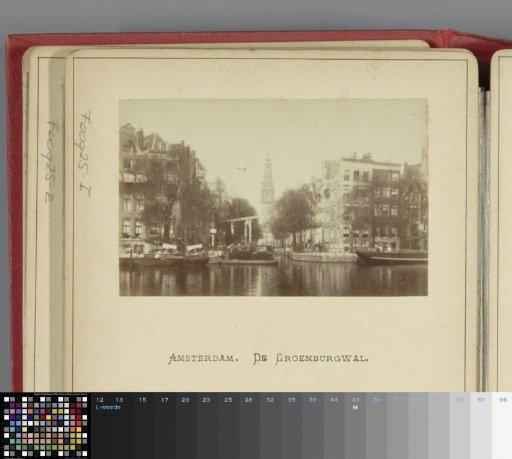 View of the Groenburgwal and the Zuiderkerk in Amsterdam