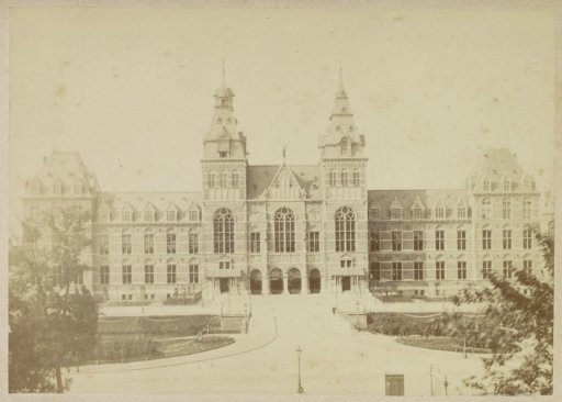 View of the north facade of the Rijksmuseum