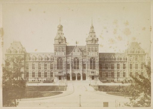 View of the north facade of the Rijksmuseum