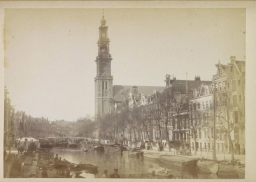 View of the Prinsengracht with the Westertoren