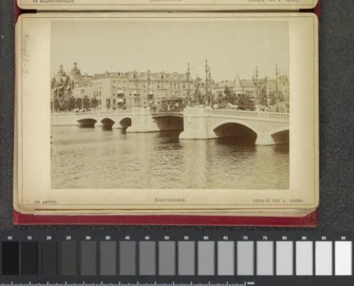 New Amstel Bridge over the Amstel viewed towards the northwest