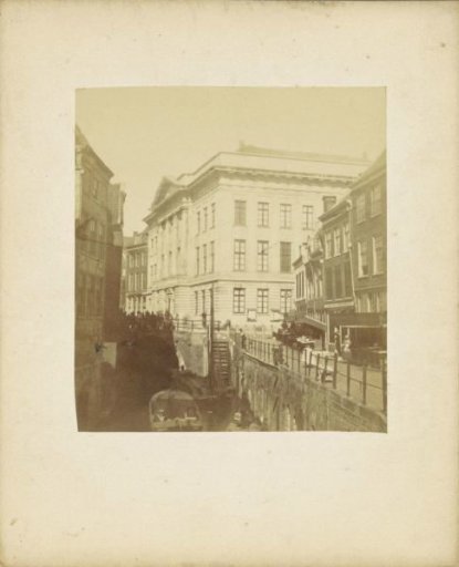 Town Hall of Utrecht with the Oudegracht in the foreground