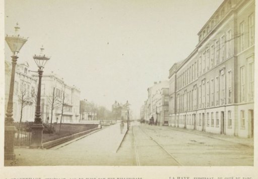 View of the Zeestraat at the Willemspark in The Hague