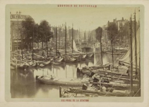 View of the Spaansekade from Beursplein station in Rotterdam