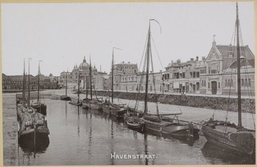View of the Havenstraat in Scheveningen