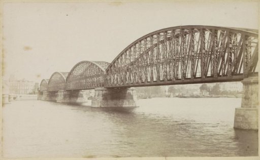 View of the Willemsspoorbrug over the Maas in Rotterdam