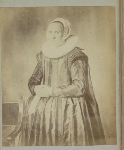 Photographic reproduction of the painting 'Portrait of Feyntje van Steenkiste' by Frans Hals