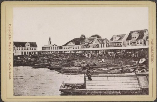 Covered market at the Waterkant in Paramaribo