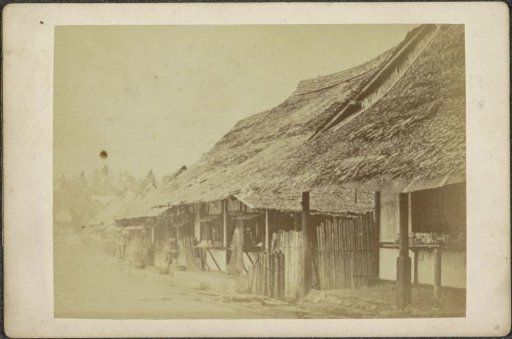Houses in Menado on the Moluccas