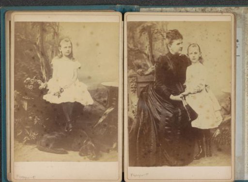 Portrait of Princess Wilhelmina as a girl with her dog Swell