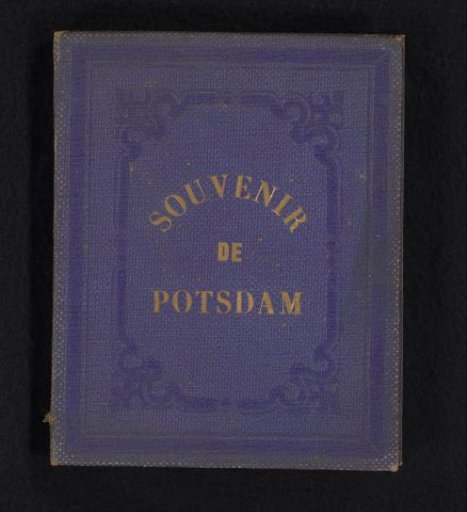 Leporello album with 12 photographs of Potsdam