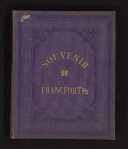 Leporello album with 10 photographs of Frankfurt am Main
