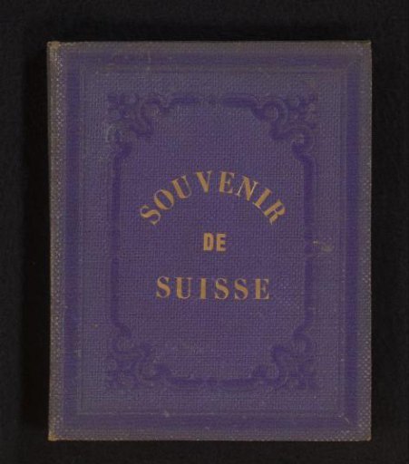 Leporello album with 12 photographs of Switzerland