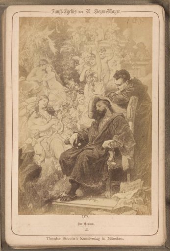 Photographic reproduction of (presumably) a drawing titled 'The Dream'