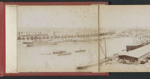 View of the Noordereiland and the Koningshaven