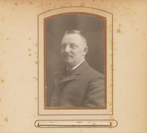 Portrait of a man with a moustache