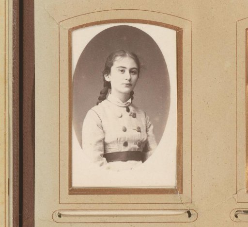Portrait of a girl with braids in her hair