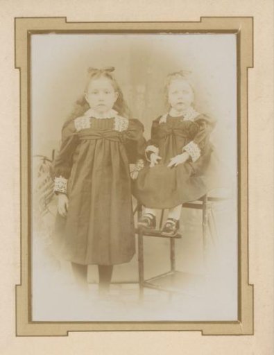 Portrait of two girls