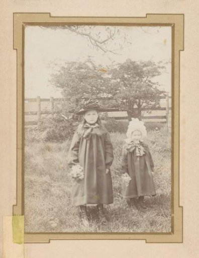 Portrait of Two Girls in a Garden