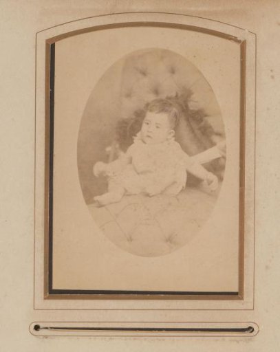 Portrait of a seated baby