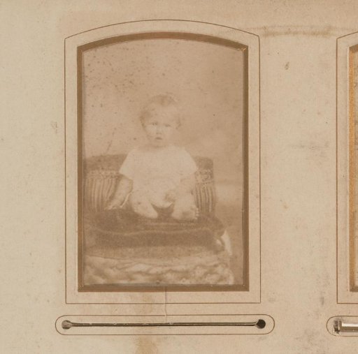 Portrait of a seated baby