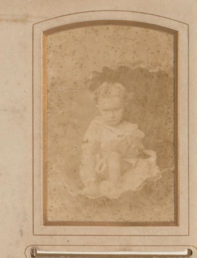 Portrait of a seated child