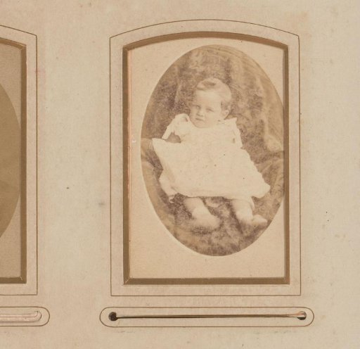 Portrait of a seated baby