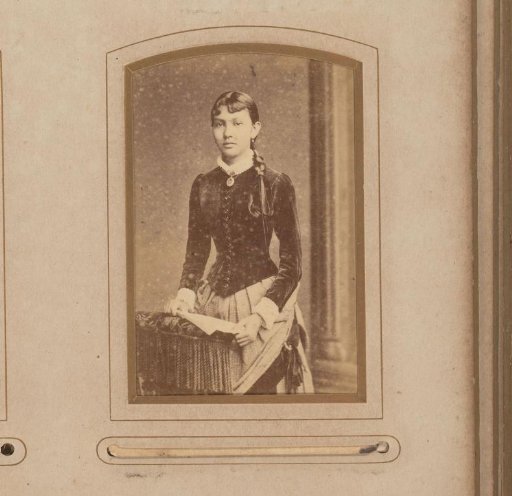 Portrait of a standing young woman