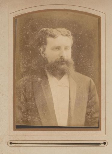 Portrait of a man with a moustache and beard
