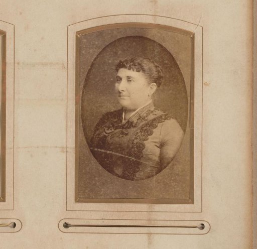 Portrait of a woman in a dress with embroidery