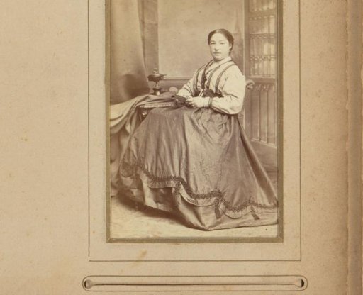 Portrait of a seated woman