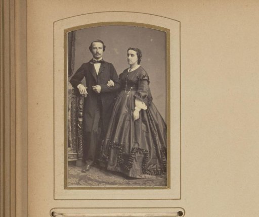 Portrait of a standing married couple
