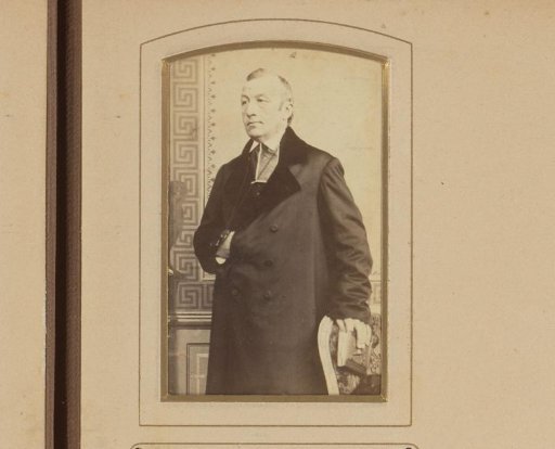 Portrait of a Standing Man with His Hand in His Overcoat