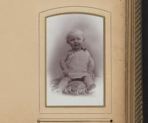 Portrait of a sitting baby