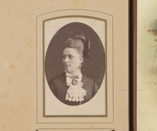 Portrait of a young woman with a necklace