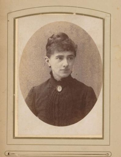 Portrait of a woman with a necklace