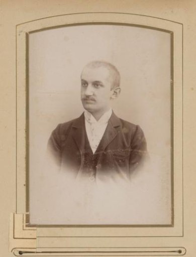 Portrait of a man with a mustache