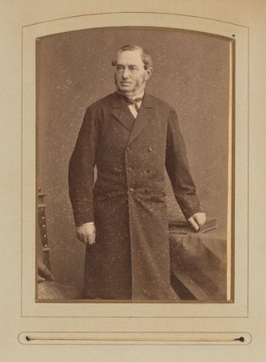 Portrait of a standing man in a coat